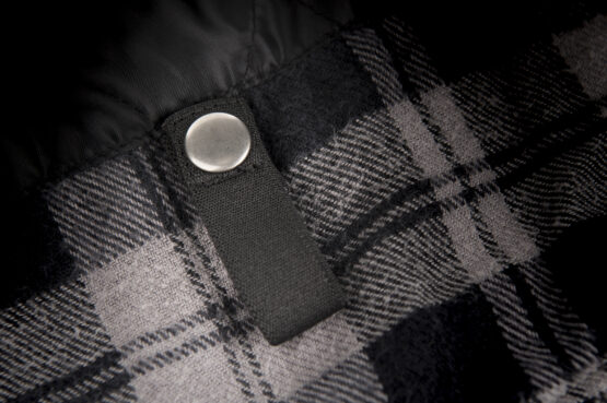 Highway 21 Marksman Flannel Black/Grey Large Men's Riding Shirt - Image 6