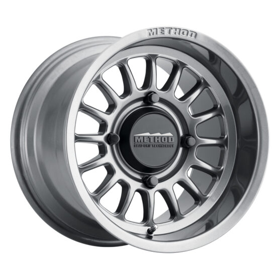 411 Bead Grip Wheel 15x7 / 5+2/38mm Offset / 4x136 / 106.25mm CB Gloss Titanium - Image 2