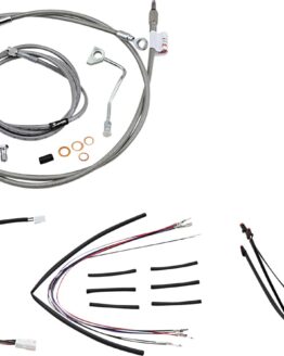 Extended Braided S.S. Control Cable Kit For 16" Gorila Bars