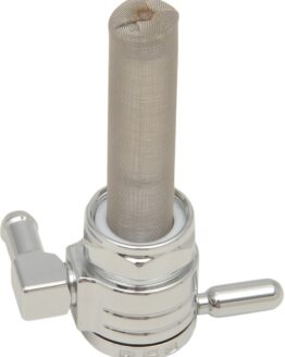 Golan Click-Slick Fuel Petcock Chrome 22mm Backward Outlet