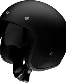 Saturn Open Face Street Helmet Matte Black Medium