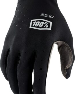 100% Men's Sling MX Gloves, Black, Small - Motocross/Off-Road