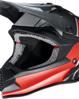 Z1R Youth F.I. Fractal MIPS Helmet - Large, Matte Black/Red