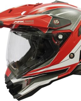FX-41DS Range Full Face Dual-Sport Helmet Matte Red Small