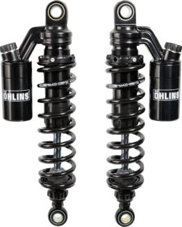 Ohlins 13in Rear Adjustable Shocks Black Fits 91-17 Harley Dyna models