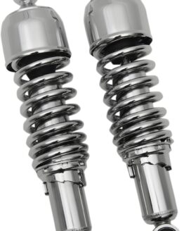 Drag Specialties Shocks Chrome 12in Rear Shock Absorbers Pair For Harley FLH/T