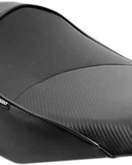 Sargent World Sport Low 2-Up Seat CarbonFX Vinyl Black Fits Concours