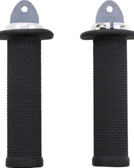 ODI Ruffian Lock-On ATV/PWC Grips Black/Silver 7/8" Bars Pair