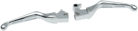 Drag Specialties Slotted Wide Blade Lever Set Chrome For Harley-Davidson