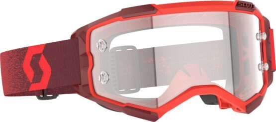 Scott Fury Goggles Red Clear Works Lens Adult Unisex