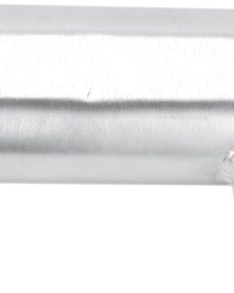 Oval Brushed Aluminum Muffler Silencer