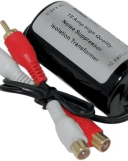 NAMZ Ground Loop Isolator RCA Audio Noise Filter Black