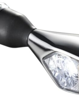 Kuryakyn Rhombus Front Left Marker Light White/Amber Chrome