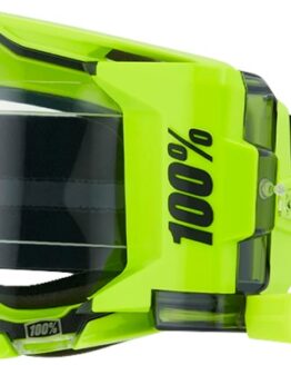 100% ARmatic Forecast Goggle Adult Neon Yellow Clear Lens Roll-Off