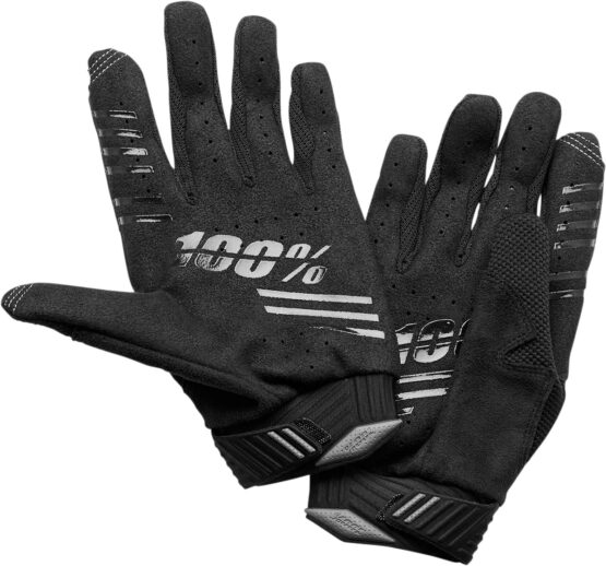 100% Men's R-Core Gloves - Black Small, ATV/Motocross/Off-Road - Image 2