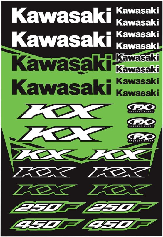 Factory Effex Universal Graphic Kit Kaw KX Sticker Sheet