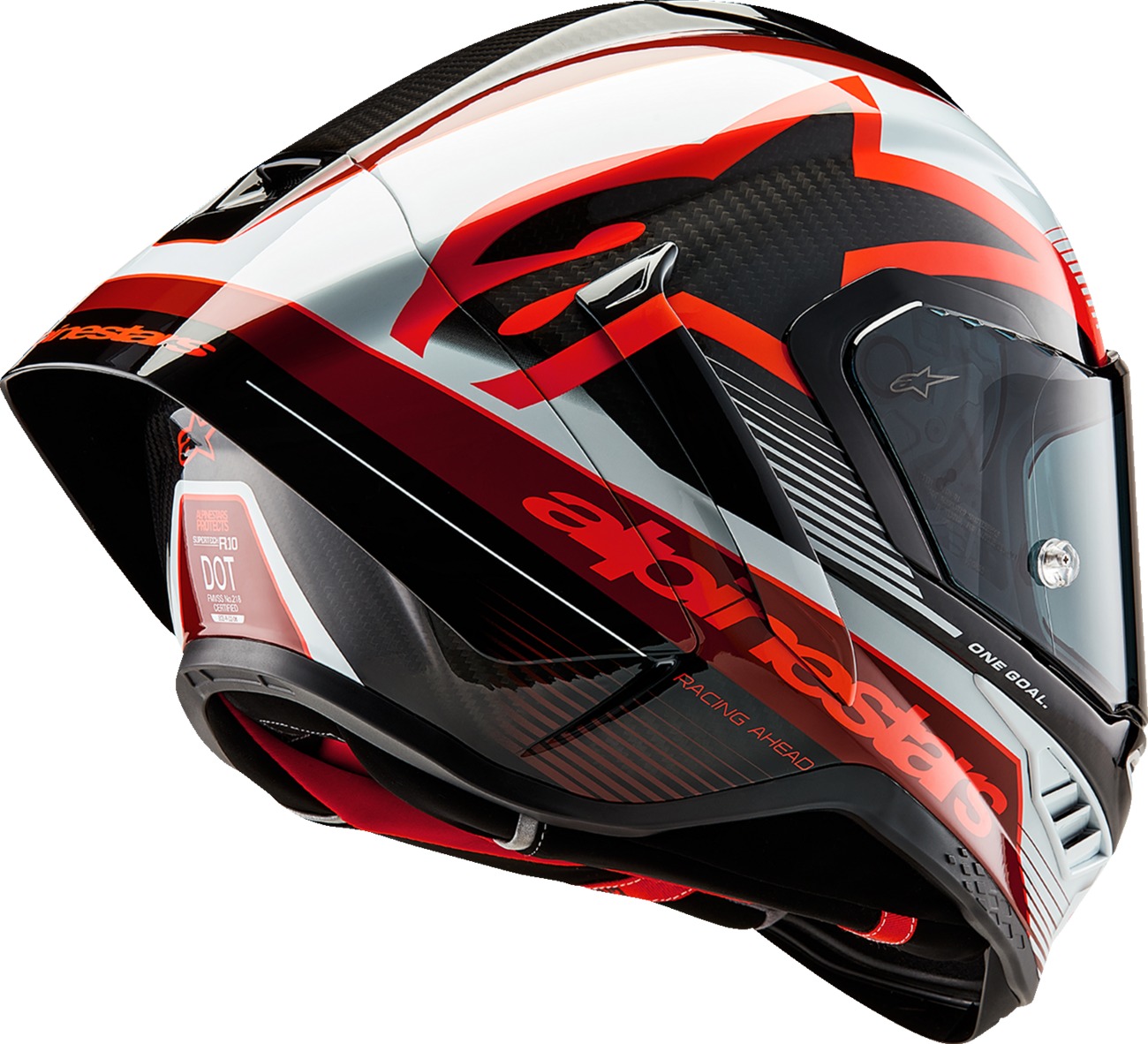 Alpinestars Supertech R10 Team Helmet Black/Red/White Large - Image 3