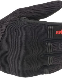 Copper Motorcycle Gloves Black/Red X-Large