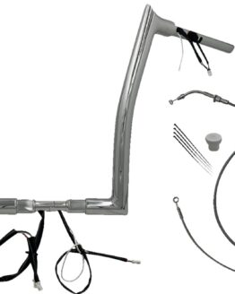 Fat Baggers 1-1/2in EZ Install 16in Chrome Handlebar For Harley FLTRX