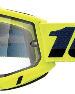 100% Accuri 2 Enduro Goggles Yellow/Clear for Motocross/Off-Road