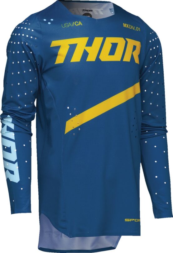 Thor Youth SPORTMODE Brave Jersey Blue Yellow Medium - Image 3