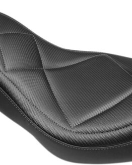 Tripper Carbon Fiber Vinyl 2-Up Seat - Black