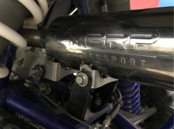 MBRP 5" Slip-On Performance Muffler Silver Fits 16-21 Yamaha YXZ1000R - Image 2