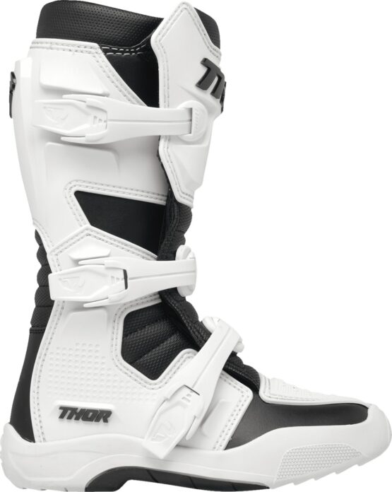 Thor Youth Blitz XR Boots White/Black Size 4 - Image 4