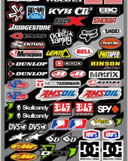 MX Logos Universal Decal Sheet - 12 mil Ultracurve Vinyl