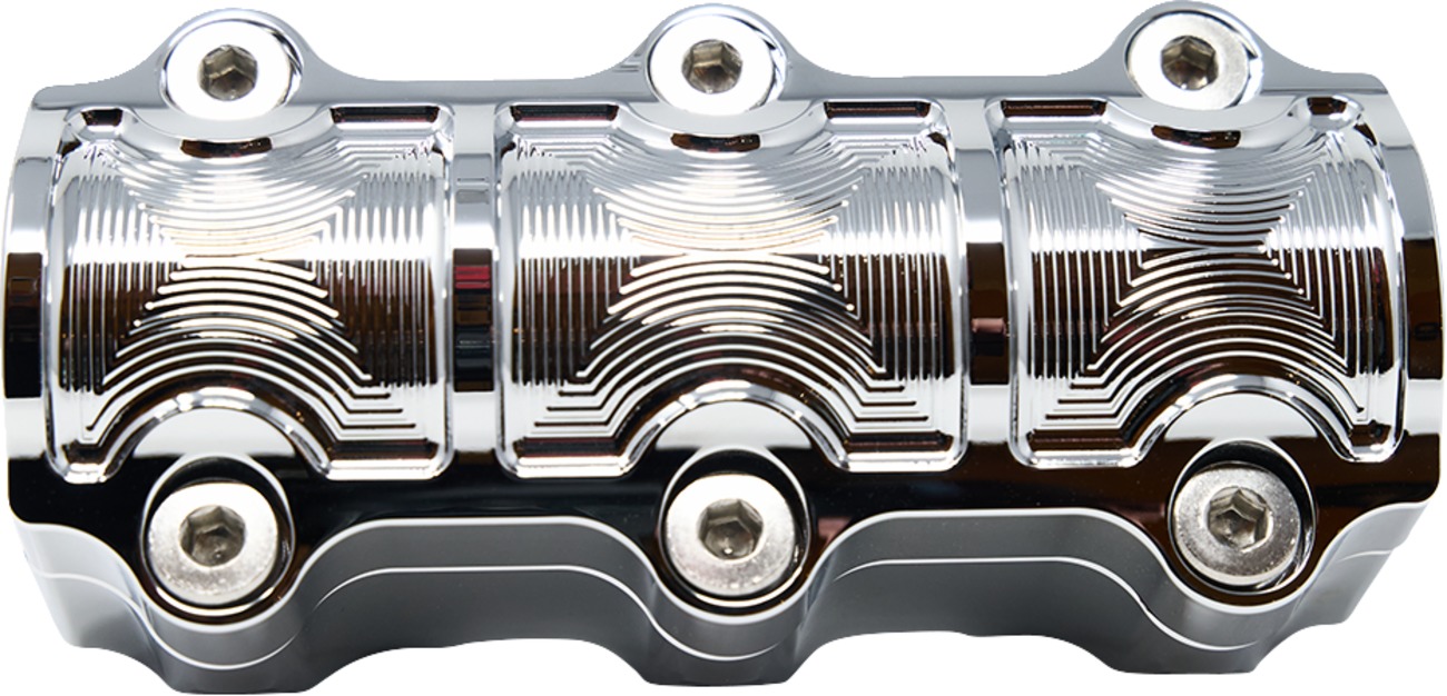 Kodlin Big Block Handlebar Risers with Clamp Chrome For 1-1/4in Bars - Image 3