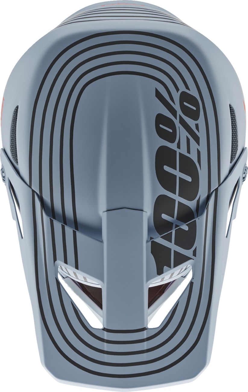 100% Status Bicycle Full Face Helmet XL Gray Red Unisex - Image 4