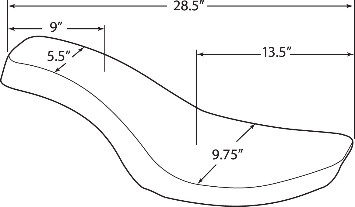 Spoon Style Classic Stitch Vinyl 2-Up Seat Black Low - Image 4