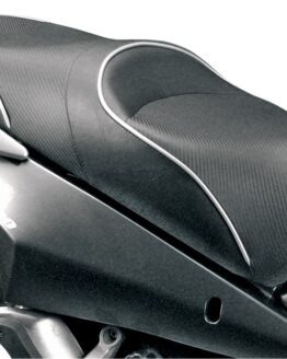 Sargent World Sport Solo Seat Black/White CarbonFX Vinyl WS-552-19