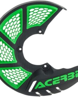Acerbis X-Brake Vented Disc Cover - Black/Green