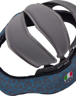 AGV Pista GP RR Helmet Liner Gray/Cyan Large