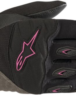 Women's Shore Street Riding Gloves Black/Pink X-Large