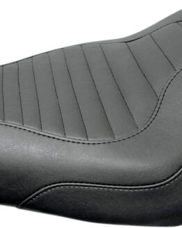 Tripper Ribbed Synthetic Leather Solo Seat - Black