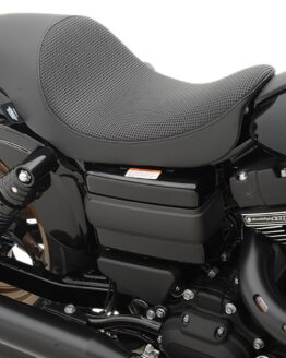 3/4 Basketweave Leather Solo Seat Black Low