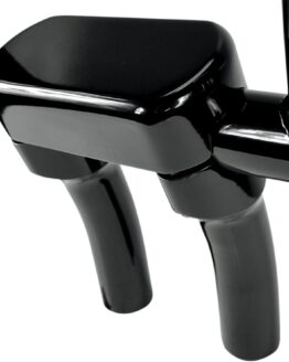Drag Specialties Big Buffalo Handlebar Riser & Top Clamp Kit Gloss Black