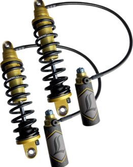 Legend Suspension REVO ARC Gold 14in Heavy Duty Shocks For Harley Touring