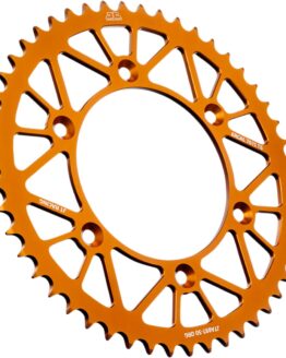 Orange Aluminum Rear Sprocket - 50 Teeth 520 Pitch