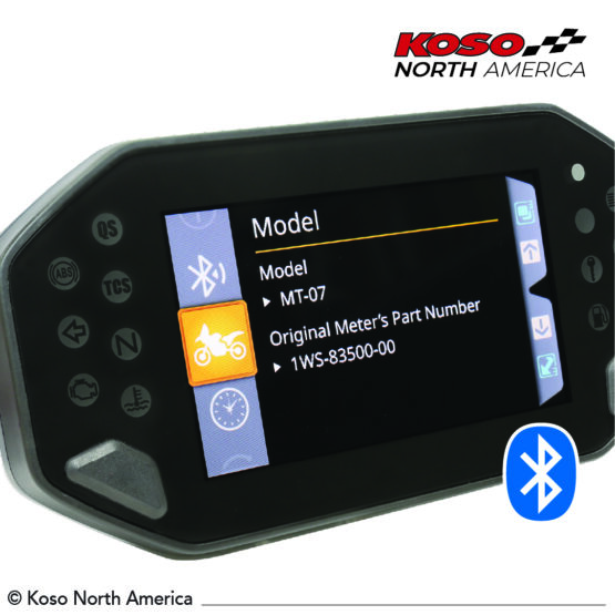 Koso RX-4 TFT Multifunction Gauge & Bracket Black Fits Yamaha XSR900 - Image 4