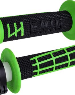ODI Emig 2.0 V2 Lock-On Grips Black/Green 7/8" Bars