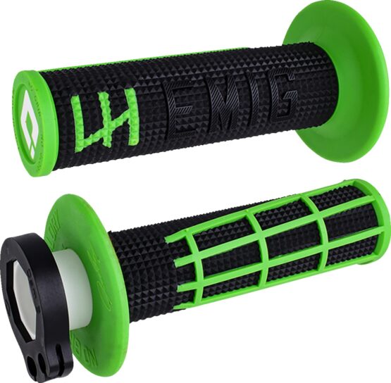 ODI Emig 2.0 V2 Lock-On Grips Black/Green 7/8" Bars