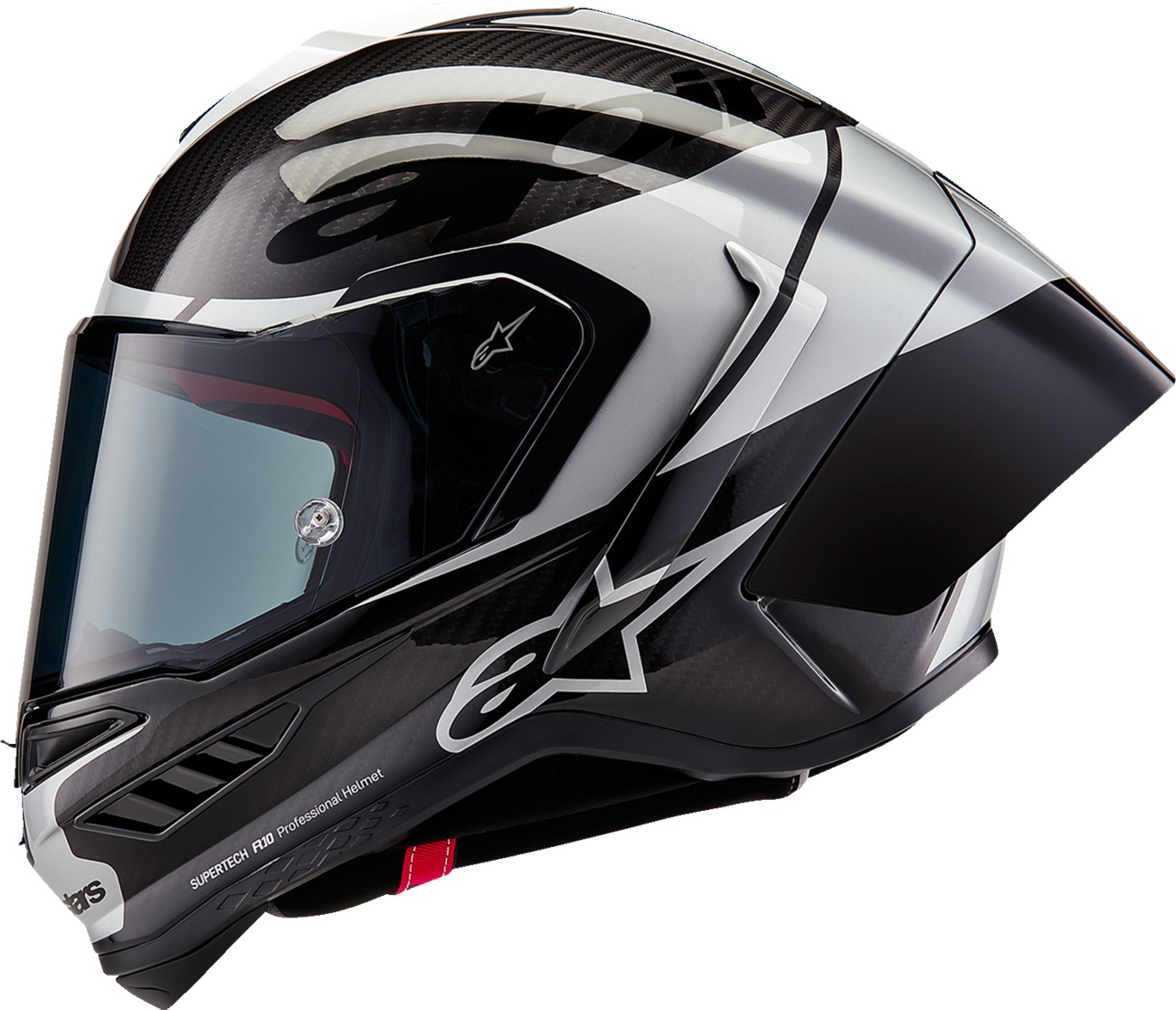 Alpinestars Supertech R10 Element Helmet Carbon/Silver/Black 2XL - Image 4
