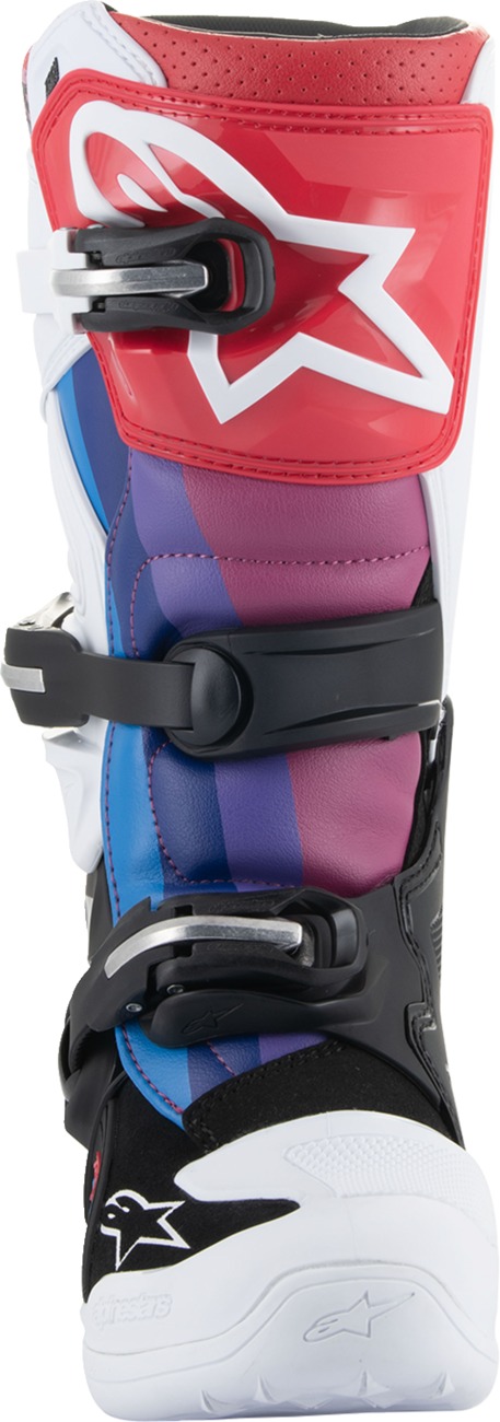 Alpinestars Youth Tech 7S Boots White/Black/Rainbow US 4/EU 37 - Image 4