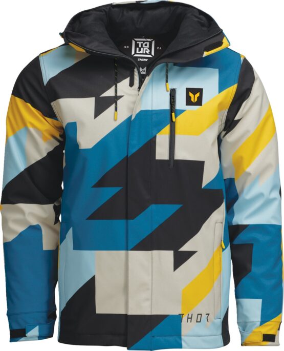 Thor Brave Tour Jacket XL Blue Yellow Gray Men's - Image 4