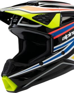 Alpinestars SM3 Youth Wurx Helmet YS Black/Yellow/Blue/Red