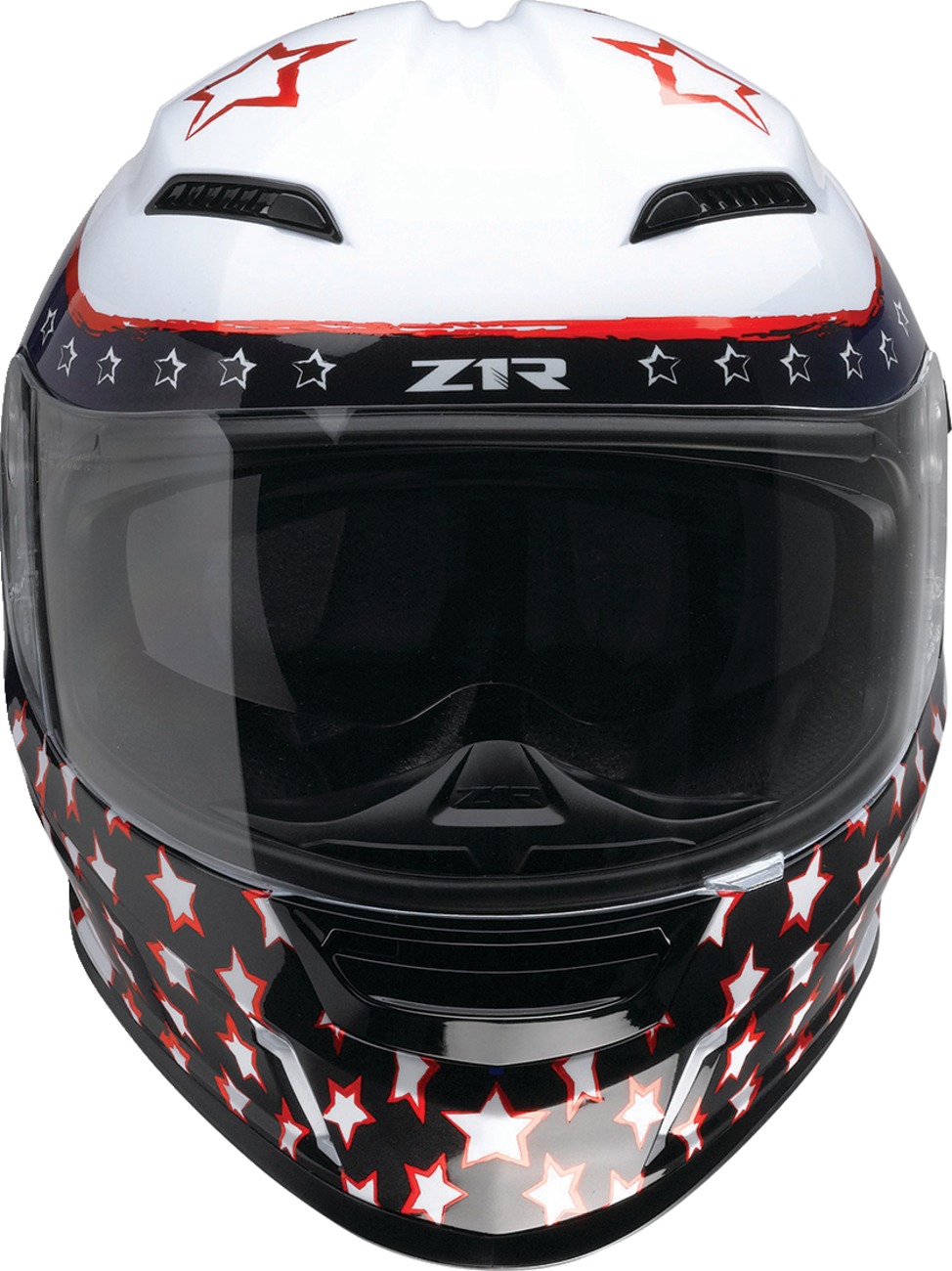 Z1R Jackal Patriot Helmet - Medium, Gloss Red/White/Blue - Image 4