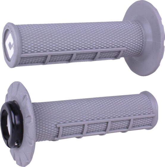ODI Half Waffle V2.1 Lock-On Grips Gray/Black ATV Off-Road